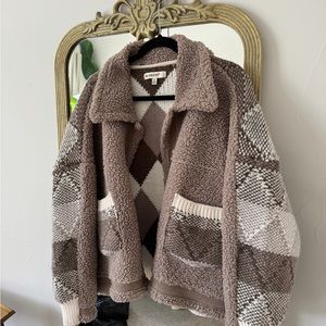 Anthropologie Sherpa jacket sweater